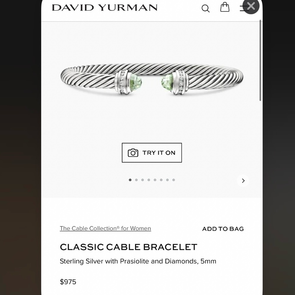 ❤️ David Yurman 5mm Classic Cable Bracelet - Picture 13 of 14